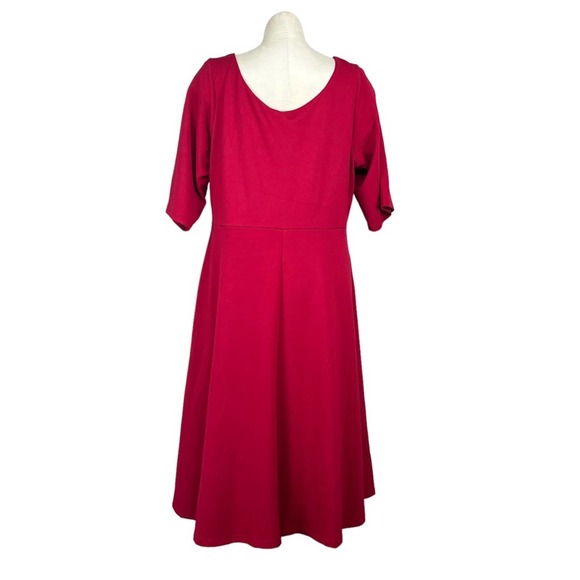 NWT City Chic Red Cute Girl Fit Flare in Cherry Red Dress Plus Size XL (22) - Picture 3 of 5